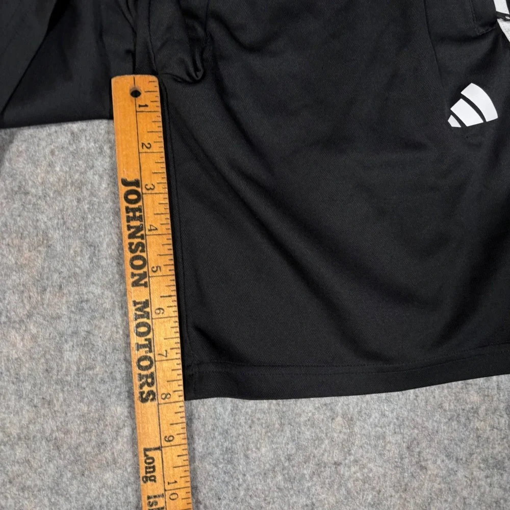 Adidas Aeroready Shorts Mens M Black‎ Gym Training 3-Stripe Zipper Pockets B8243